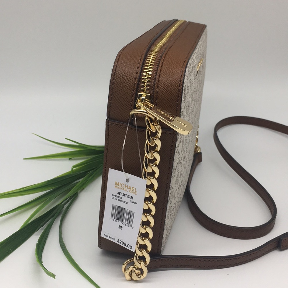 MICHAEL KORS LG EW CROSSBODY Bag Vanilla - Picture 4 of 8